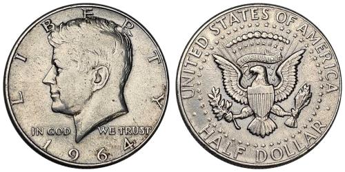 ABD 1964 Yılı 1/2 Dolar ÇÇT