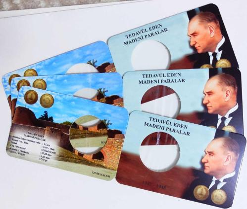 1947-48 Yılları Gümüş 1 lira Kapama ((Folder))