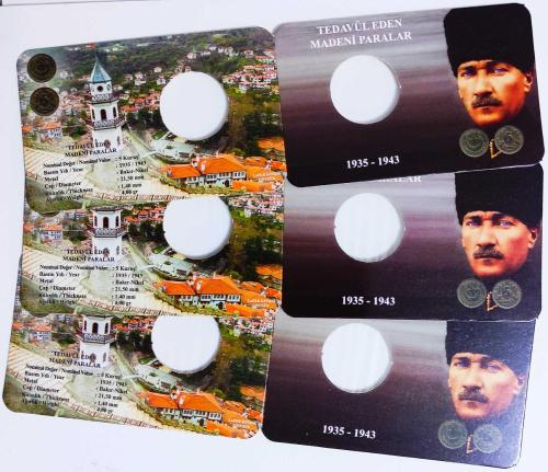 1935-1943 Arası 5 Kuruş Kapama ((Folder))
