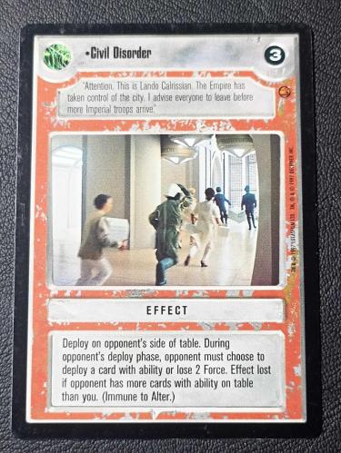 Star Wars Oyun Kartı 1997
