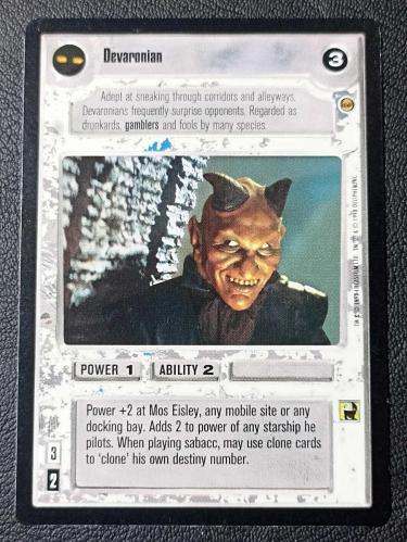Star Wars Oyun Kartı 1998