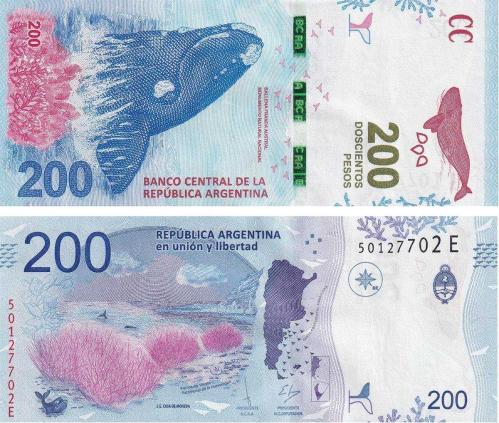 Arjantin Hatıra 200 Pesos Yabancı Kağıt Para ÇİL (Unc) Koleksiyon Para