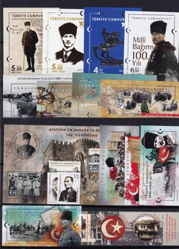 100. yıl BLOKLARI ATATÜRK VE DİĞER BLOKLAR 15 ADET