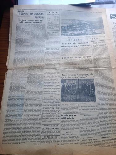 Tan Gazetesi - Turkish Newspaper - 21 Temmuz 1936 - Montrö zaferi mukavele gece imzalandı - gece saat 12 bütün millet ayakta vapurlar düdük çalıyor sokaklarda alkış sesleri yükseliyor halk zaferi kutluyor - büyük önderimiz Atatürk anafartalar'da G. İzzeddin ve Cevat Abbas'la beraber fotoğraf - Ordu bugün merasim ile Çanakkale'ye giriyor - Montrödeki merasim boğazlar zaferimiz dün altın kalemle imzalandı - İspanya'da dahili muharebe yazan Raif N. Meto - İspanya'da birçok şehirler yanıyor yüzlerce ölü var - Mussolini'nin beyanatı - Toy Çocuk yazan Burhan Felek - Bükreş radyosunda Nihat Esengin konseri Fotoğrafı - ilk olimpiyat kafilesi yola çıktı fotoğraflar - Atatürk Çanakkale muharebesi'ni anlatıyor - Ademle Havva yazan Burhan Cahit - Üç İstanbul yazan Mithat Cemal Yazı Dizisi - radyo programı - Sümerbank yerli mallar pazarları - Hasan acıbadem yağı kremi - Columbia elektrik pilleri ve bataryaları - Üsküdar Amerikan kız lisesi kayıtları başlamıştır - Maliye vekili Fuat Ağralı Ankarada