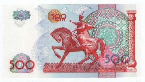 Özbekistan 1999 Yılı 500 Som ÇİL -Timur