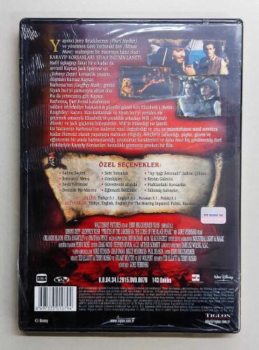 Karayip Korsanları Siyah İnci'nin Laneti-2 Diskli DVD Film SIFIR AMBALAJINDA ( Pirates of the Caribbean - The Curse of the Black Pearl )
