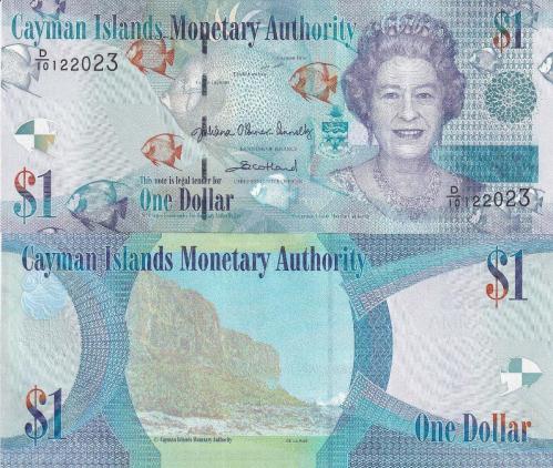 Cayman Adaları 2024 Yılı 1 Dolar ' Kraliçe Elizabeth ' Yabancı Kağıt Para Çil (UNC) Koleksiyon Para