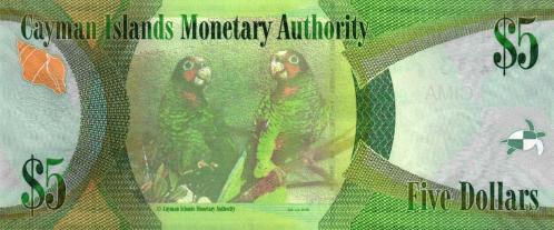 Cayman Adaları 2018 Yılı 5 Dolar ' Kraliçe Elizabeth ' Yabancı Kağıt Para Çil (UNC) Koleksiyon Para