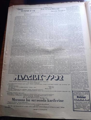 Hakimiyeti Milliye Gazetesi - Turkish Newspaper - 17 Kanunuevvel (Aralık) 1929 - gündelik Çin ihtilali yazan Zeki Mesut Başmakale - Reisicumhur Mustafa Kemal Atatürk Dün Ankara'ya geldiler fotoğraf - Gazi hazretleri M. Karahan'ı kabul ettiler - dostça tezahürlerin Rusya'da akisleri - çekirge mücadelesi Kongresi toplanıyor - Posta umum müdürlüğünden  müfettişler için bir konferans açıldı - yerli malları kullanmak için Ankara Ticaret odası ne yapacak - 1,5 kilo kokain yakalandı - Yaldız yazan Aka Gündüz Yazı Dizisi - Darülfünunda divan kürsülerinin adedini tesbit etti - Ticaret odası katibi umumisi Vehbi Bey işe başladı - Temmuz 14 yazan Emil Ludvig Yazı Dizisi - eski ve yeni dünyada sosyete alemleri yazan Emil Ludwig - halk sayfası - karikatür - Hakimiyeti Milliye'nin bulmacaları - Ekeneklerde şiir yazan özüköy - İtalya başvekili Sinyor Mussolini'nin Yedi Senelik idaresi fotoğraflar - Olimpiyat Flöre şampiyonu Helene Mayer - Gazi Mustafa Kemal Atatürk ahimesut'ta fotoğraf
