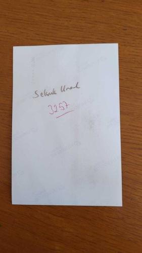 SELÇUK URAL'IN ORİJİNAL FOTOĞRAFI - 15 x 10 cm EBADINDA - SELÇUK URAL, KADRAJA POZ VERİRKEN ÇEKİLMİŞ BİR KARE