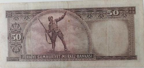 5.EMİSYON 1.TERTİP 50 TÜRK LİRASI SERİ C5 096310 SERİ NUMARALI KAĞIT PARA NATÜREL ÇOK ÇOK TEMİZ 2025 KATALOK DEĞERİ;1.250 DOLAR EN NADİRİ