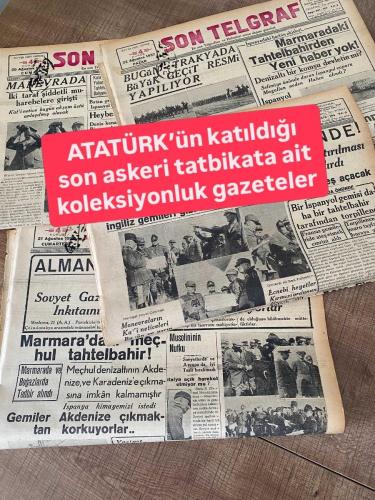 ATATÜR’ün SON ASKERİ TATKATI SON TELGRAF GAZETELERŞ