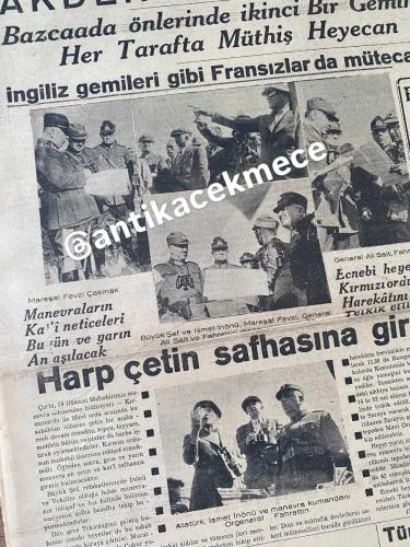 ATATÜR’ün SON ASKERİ TATKATI SON TELGRAF GAZETELERŞ