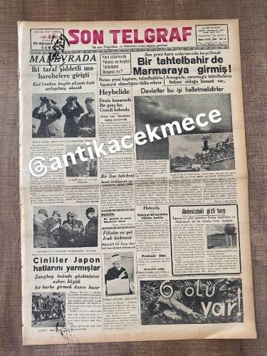 ATATÜR’ün SON ASKERİ TATKATI SON TELGRAF GAZETELERŞ
