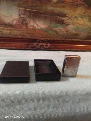 Zippo benzetme, pirinç kasa, benzinli çakmak (kutusunda)