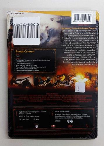 Mumya - Ejder İmparatoru'nun Mezarı Steelbook 2 Disk Özel Versiyon DVD Film ( The Mummy - Tomb of the Dragon Emperor )