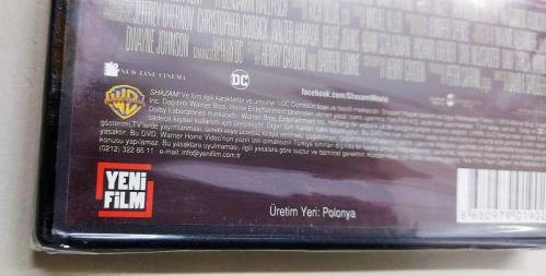 Shazam DVD Film SIFIR AMBALAJINDA