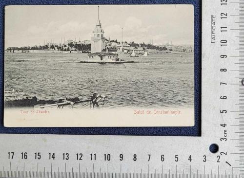 OSMANLI KARTPOSTAL İSTANBUL KIZ KULESİ