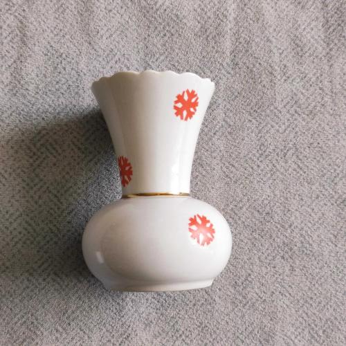 Sümerbank Porselen Kar Tanesi Desenli Mini Boy Vazo