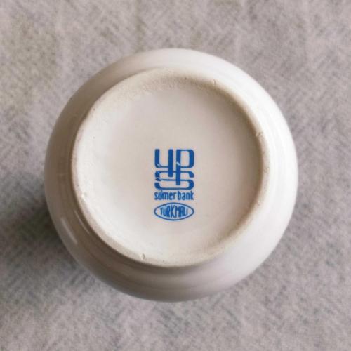 Sümerbank Porselen Kar Tanesi Desenli Mini Boy Vazo