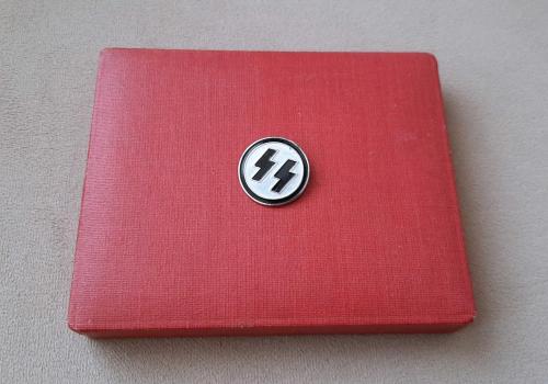 İKİNCİ DÜNYA SAVAŞI ALMANYA - NAZİ ASKERİ SS ROZETİ - MADALYA C5007