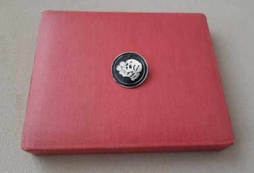 İKİNCİ DÜNYA SAVAŞI ALMANYA - NAZİ ASKERİ KURU KAFA ROZETİ - MADALYA C5008