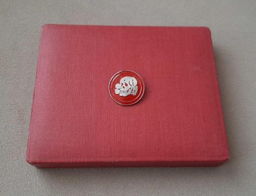 İKİNCİ DÜNYA SAVAŞI ALMANYA - NAZİ ASKERİ KURU KAFA ROZETİ - MADALYA C5010