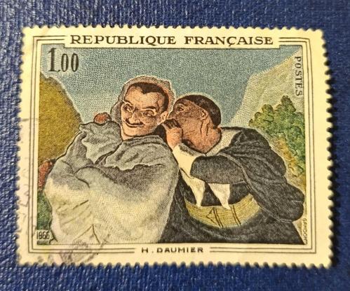 Fransa _ damgalı pul