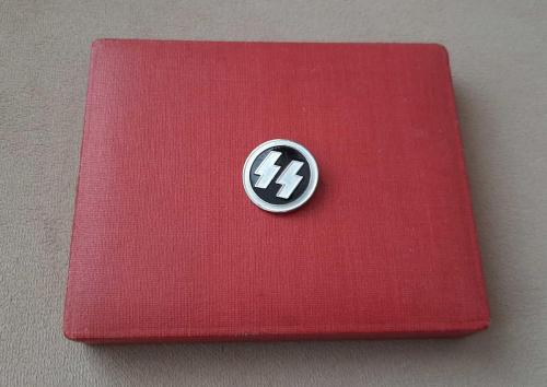 İKİNCİ DÜNYA SAVAŞI ALMANYA - NAZİ ASKERİ SS ROZETİ - MADALYA C5013