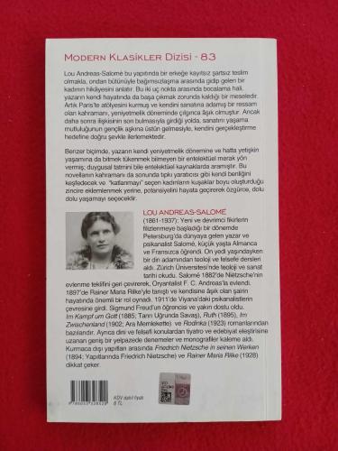 Arayışlar - Lou Andreas Salome - Modern Klasikler Dizisi - 83 - Çeviri: İlknur İgan - Yayınevi: Türkiye İş Bankası Kültür Yayınları