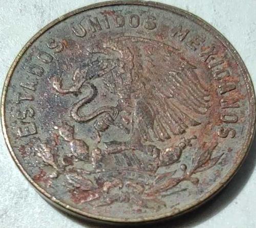 Meksika 1959 5 Centavos Josefa Ortiz de Dominguez Portreli Pirinç