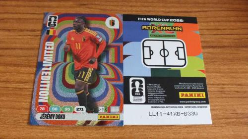 2026 Panini FIFA World Cup Jérémy Doku Belgium Limited Edition