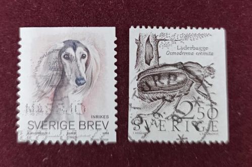 İsveç _ damgalı pullar