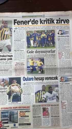 FOTOMAÇ SPOR GAZETESİ - TURKISH NEWSPAPER - DOĞUM GÜNÜ HEDİYESİ  - EKSİKSİZ TAM TAKIM GAZETE -21 EKİM 1999  HASMET BABAOĞLU - ERHAN ONAL - GÖKMEN ÖZDENAK - AHMET ÇAKIR - HAKKI YALÇIN - LEVENT TÜZEMEN - KAYA ÇİLİNGİROĞLU - VITOR MELO PEREIRA - FATİH TERİM - MEHMET CANSUN - ALİ DÜRÜST - GIANLUCA VIALLI  TARAFTAR - RÜYANIN ACI SONU - SPOR SEVGİ BARIŞ VE DOSTLUKTUR - 23 YIL SONRA HEZİMET - NEDİR BU? - BURAYA KADAR - GERÇEKLER ACI - BİR BİLET 100 MİLYON LİRA - İNANAMIYORLAR - MASALIN SONU - SUNİ CEHENNEM - YÜREKSİZLİK - ŞEREFLİ YENİLGİ - FUTBOLDA KALİTE VARDIR - TERİM ACI KONUŞTU - GÜCÜMÜZ BU KADAR - HEPİMİZ KAHROLDUK  GALATASARAY 0 - 5 CHELSEA   - GALATASARAY  CHELSEA  HERTHA BERLİN  MILAN