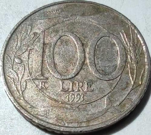 İtalya 1993 100 Liret (Lira) 