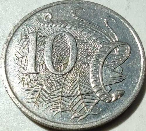 Avustralya 1999 10 Cent Lirkuşu (Lyrebird) Temalı Bakır-Nikel