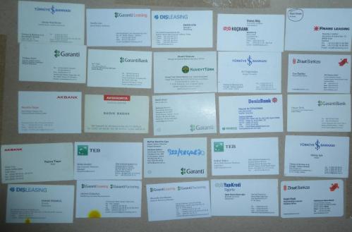 BANKA KARTVİZİT KOLEKSİYONU 136 ADET ALBÜMÜNDE DİZİLİ
