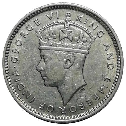 Malaya 1939 Yılı 10 Cent Gümüş ÇİL