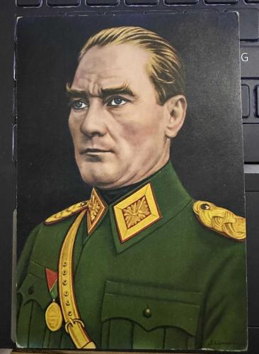 Gazi Mustafa Kemal Atatürk Eski Kartpostal