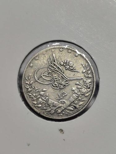 Sultan Reşat 1327/3 Mısır Baskı Gümüş 1 Kuruş
