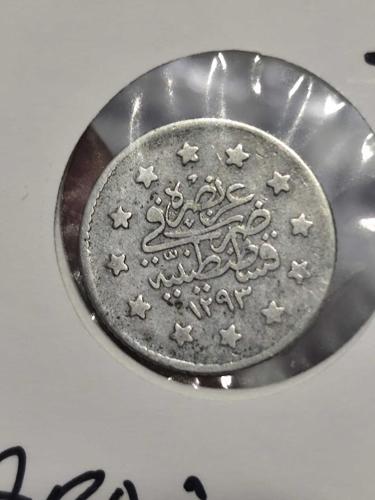 Sultan Abdülhamit 1293/21 Gümüş 2 Kuruş Nadir