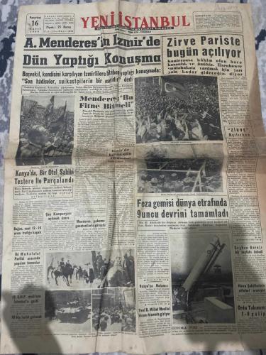 YENİ İSTANBUL GAZETESİ - DOĞUM GÜNÜ HEDİYESİ (TURKISH NEWSPAPPER) - 29 OCAK 1953 - SADECE DÖRT SAYFADIR -Mountbatten-Theodor Körner-Habib Edib-Robertson-Neyzen Tevfik-Faik Baysal-Fikret Arıt-Ayşe Nur-Hüseyin Avni Şanda-YENİ İSTANBUL-Atina görüşmeleri dün nihayet buldu-General Robertson dün İzmir’e geldi-İslâm âleminde kadın-Mısır ve Sudan Mukaddes Cihad ilan etmeye hazır-Neyzen Tevfik’i dün kaybettik-Empress of Canada transatlantiği böyle yanıyor-Büyük kardeşim Atatürk-ŞEHİR HABERLERİ-Eski hamam eski tas-Ustaoğlu’nun açtığı her iki davaya da dün bakıldı-Necip Fazıl nihayet dün Malatya’ya gönderildi-Ticaret Filomuzda denizde can ve mal emniyeti-Küçük insanlar-SPOR-Fenerbahçenin Adaletle beraberlik sebebi nedir-Edebiyatımız ve Realite Davası-İstanbulda kaç çeşit vasıta var-Türk filmciliğinin davaları nelerdir-Japon takımı hakkında malumat-Basketbolda İstanbul Kız Lisesi şampiyon-Suni böbrekli çocuk dün öldü-Bir boksör öldü-Selanik Bankasının-İstanbulda 12 nci Hukuk Yargıçlığından-Denizli