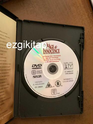 the age of innocence dvd   (PC'de denenmiştir/izlenmiştir)  daniel day lewis michelle pfeiffer winona ryder  (martin scorsese) masumiyet yaşı dvd