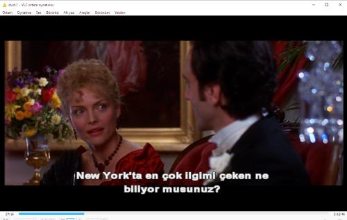 the age of innocence dvd   (PC'de denenmiştir/izlenmiştir)  daniel day lewis michelle pfeiffer winona ryder  (martin scorsese) masumiyet yaşı dvd