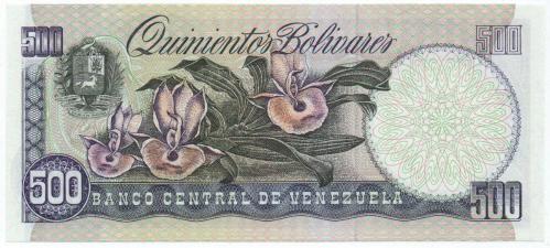 Venezuela 1998 Yılı 500 Bolivar Çil