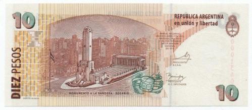 Arjantin 2003 Yılı 10 Peso Çil