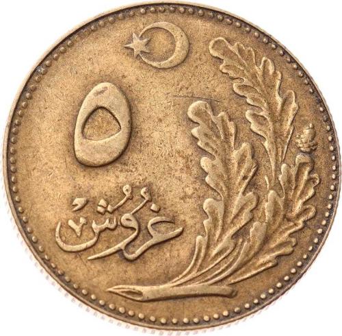 1926 Yılı 5 Kuruş - ÇT/ÇÇT  TCM3301