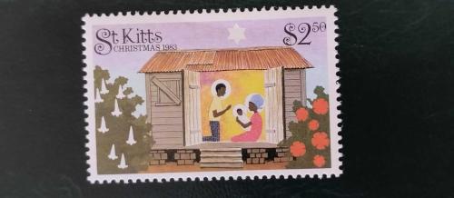 LOT.17 » 1988 YILI Saint Kitts ve Nevis YILBAŞI DAMGASIZ    ŞARNİYERSİZ