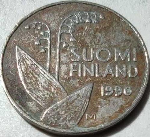 Finlandiya 1990 10 Penni (Peni) Bal peteği Temalı Bakır-Nikel