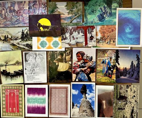 LOT.19 » TC Basımı 35 Adet Karışık eski tebrik ve kartpostallar